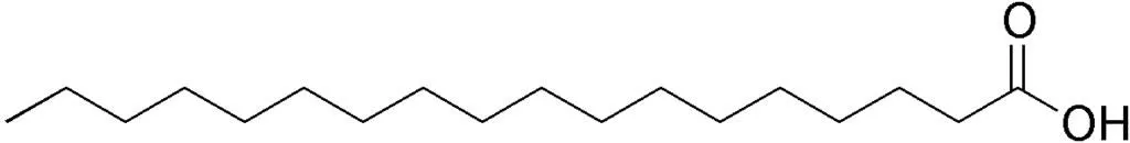 ساختار شیمیایی استئاریک اسید