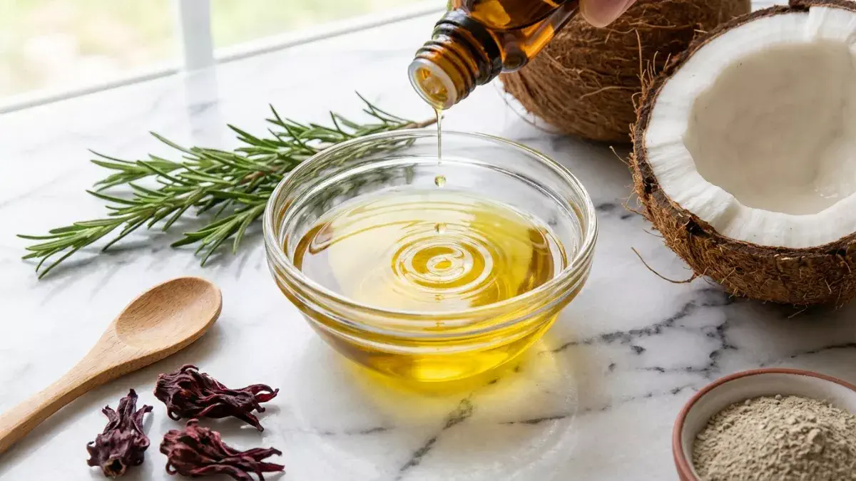ترکیب روغن نارگیل و رزماری برای مو