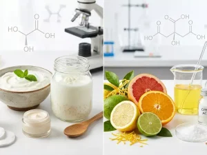 اسید لاکتیک در برابر اسید سیتریک