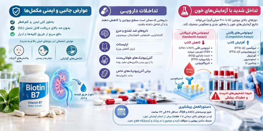 عوارض جانبی ویتامین ب7